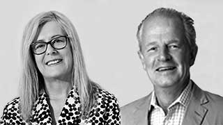 Professor Caroline McMillen and Ian Smith