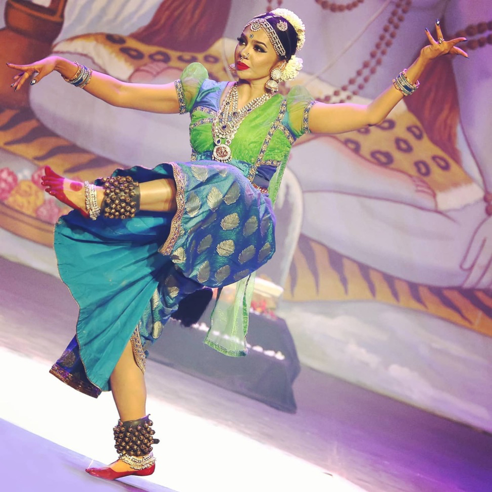 Kamini on stage in &lsquo;Dancing With Shiva&rsquo; 