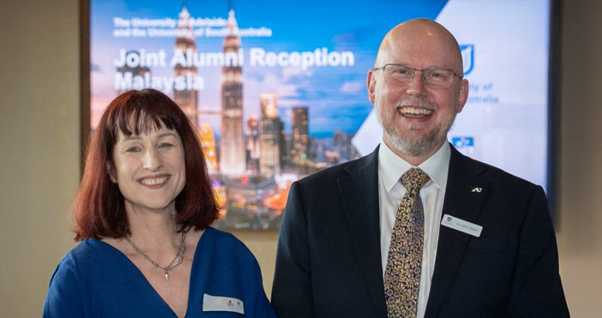 Liz Hawkins and Dr Colin Taylor