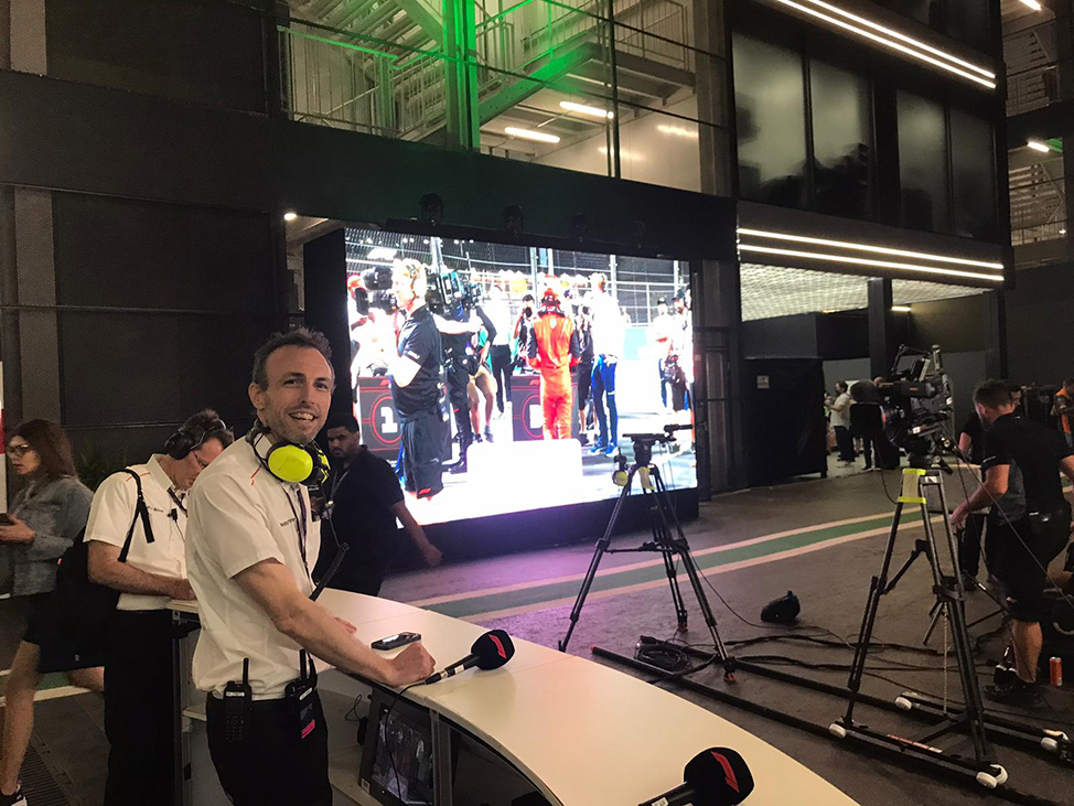 Dwayne&rsquo;s role has the team travelling wherever they&rsquo;re racing.