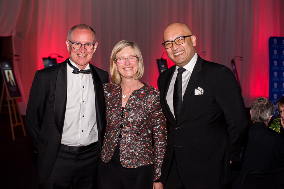 The Hon Jay Weatherill AO (left) with wife Melissa at UniSA 2019 Alumni Awards.
