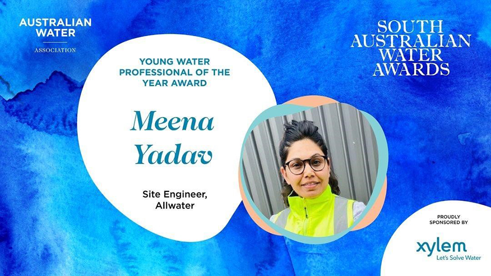 Meena Yadav&rsquo;s recent achievement as Young Water Professional of the Year