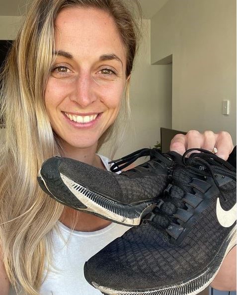 &ldquo;These shoes lasted me 48 days in the Australian outback to take the title of Sole Survivor. Now let&rsquo;s see if they can #GoTheDistance.&rdquo; 