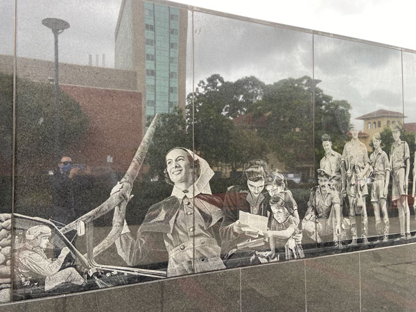 The ANZAC Centenary Memorial Walk includes nurses and quartermasters, not just the traditional warrior. Dr Brad West says: “There are no names of dead. It is not only those that paid the ultimate sacrifice that are identified. This is part of the politics of recognition that's more inclusive and moves away from traditional, heroic kind of portrayals.”