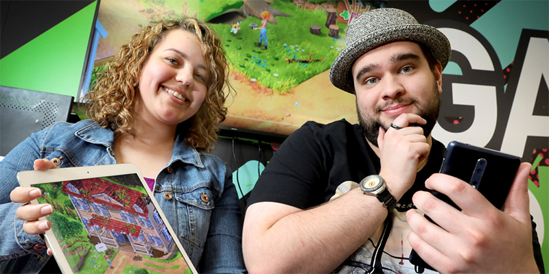 Incoming 2020 students Teagan O'Brien and James O'Connell have elected to take a new major in Games Design and Production as part of a Bachelor of Creative Industries at UniSA. They&rsquo;re among more than 9000 new students will begin university at UniSA later this month. Photo courtesy The Advertiser.