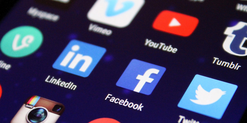 Google, YouTube and other social media icons