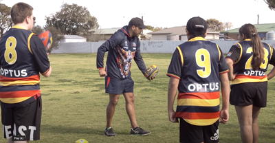 Training at The First Language Footy project