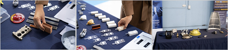 Examples of 3D printed metals for space structures, that are crucial in space technologies.