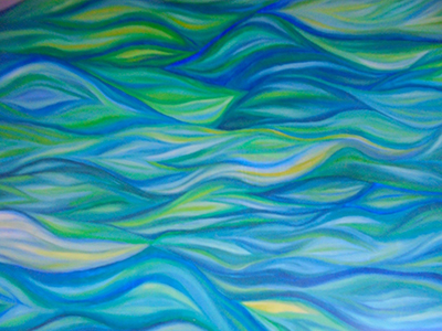 Brooke Ferguson, Sky & Water &ndash; (Nature&rsquo;s Nurture study 2), 2024, oil on canvas