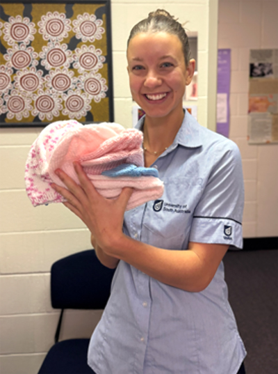 UniSA midwifery student Georgia Lindsay